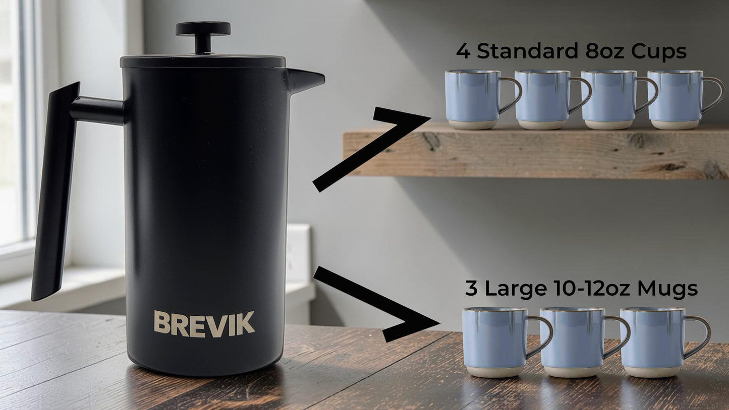 BREVIK Brewware French Press Coffee Set