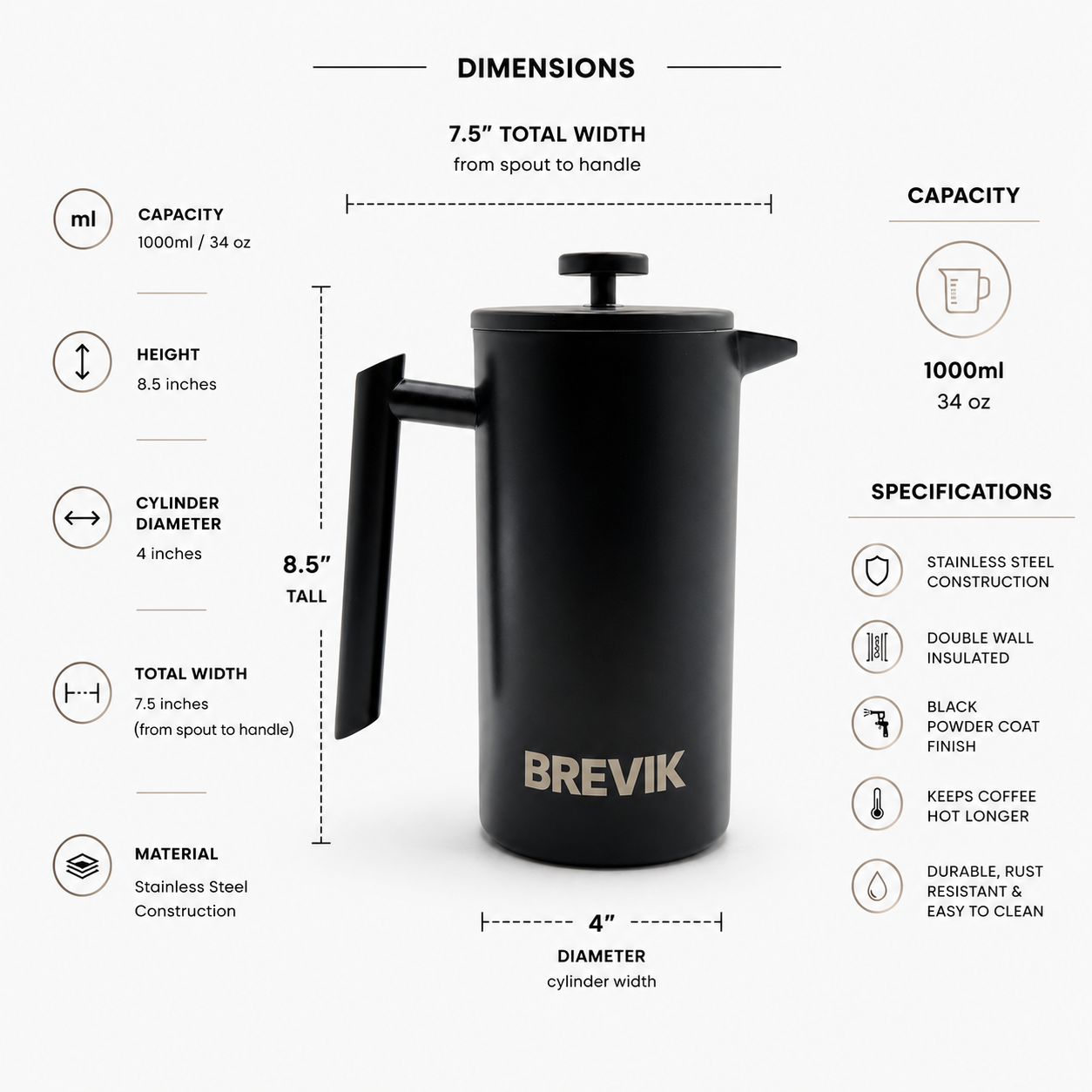 BREVIK French Press